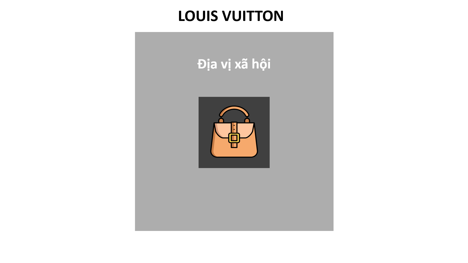 Louis Vuitton đại diện cho khái niệm “địa vị xã hội”